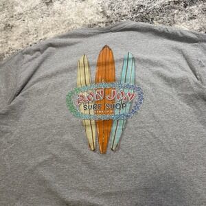 Ron Jon Surf Shop T Shirt Gray Double XL Surfboards Graphic Tee Men